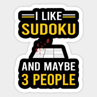 3 People Sudoku Sticker